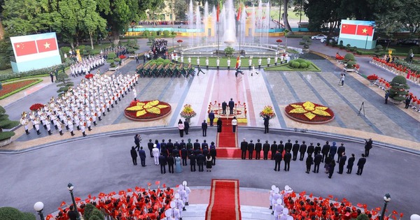 Party chief hosts official welcome ceremony for Chinese leader Xi Jinping