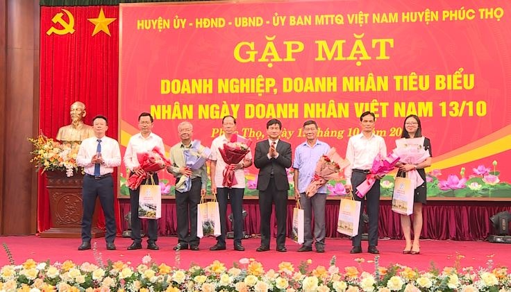 Phúc Thọ gặp mặt doanh nghiệp, doanh nhân tiêu biểu- Ảnh 1.