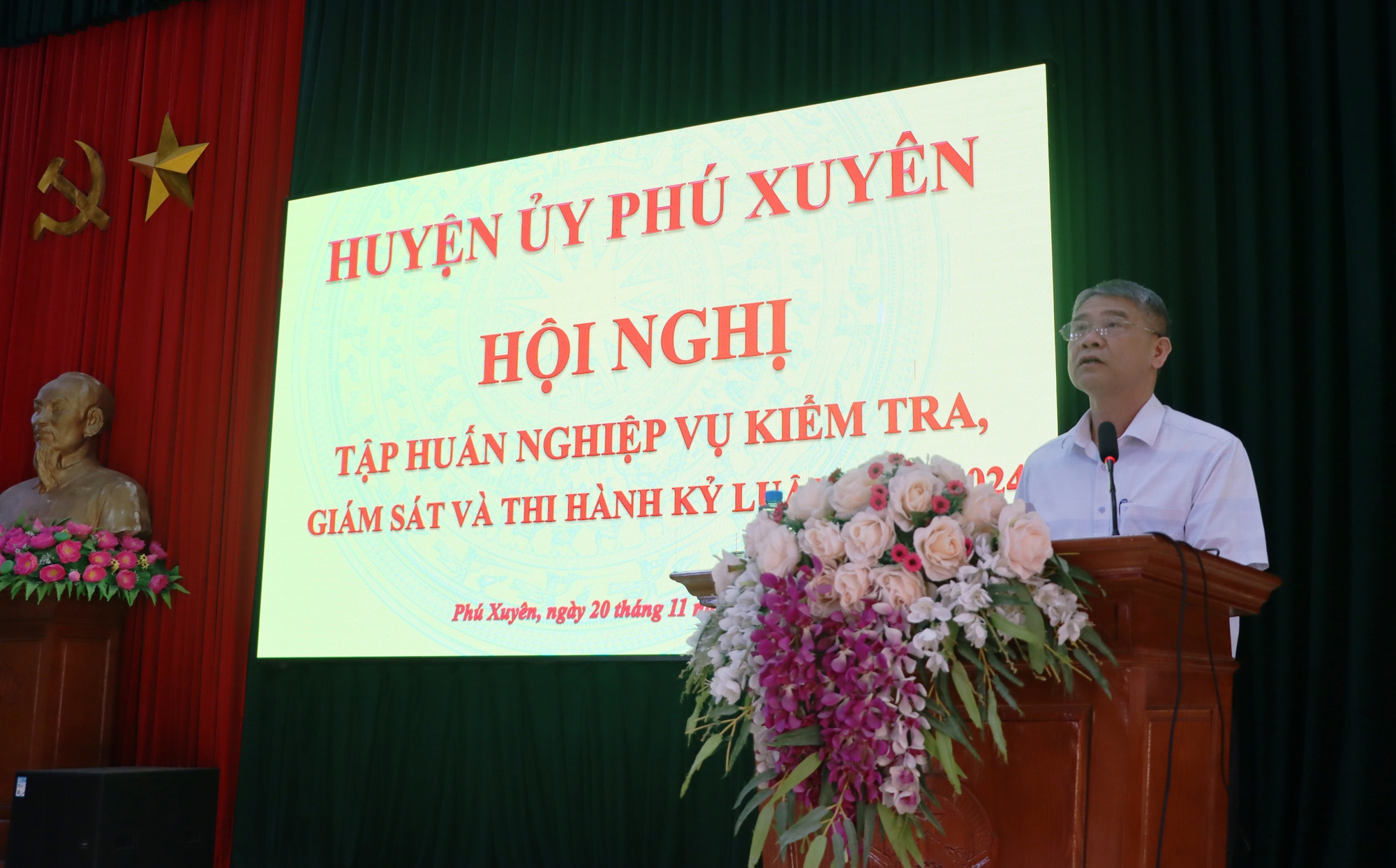 Huyện ủy Phú Xuyên: Tập huấn nghiệp vụ công tác kiểm tra giám sát và thi hành kỷ luật Đảng- Ảnh 1.