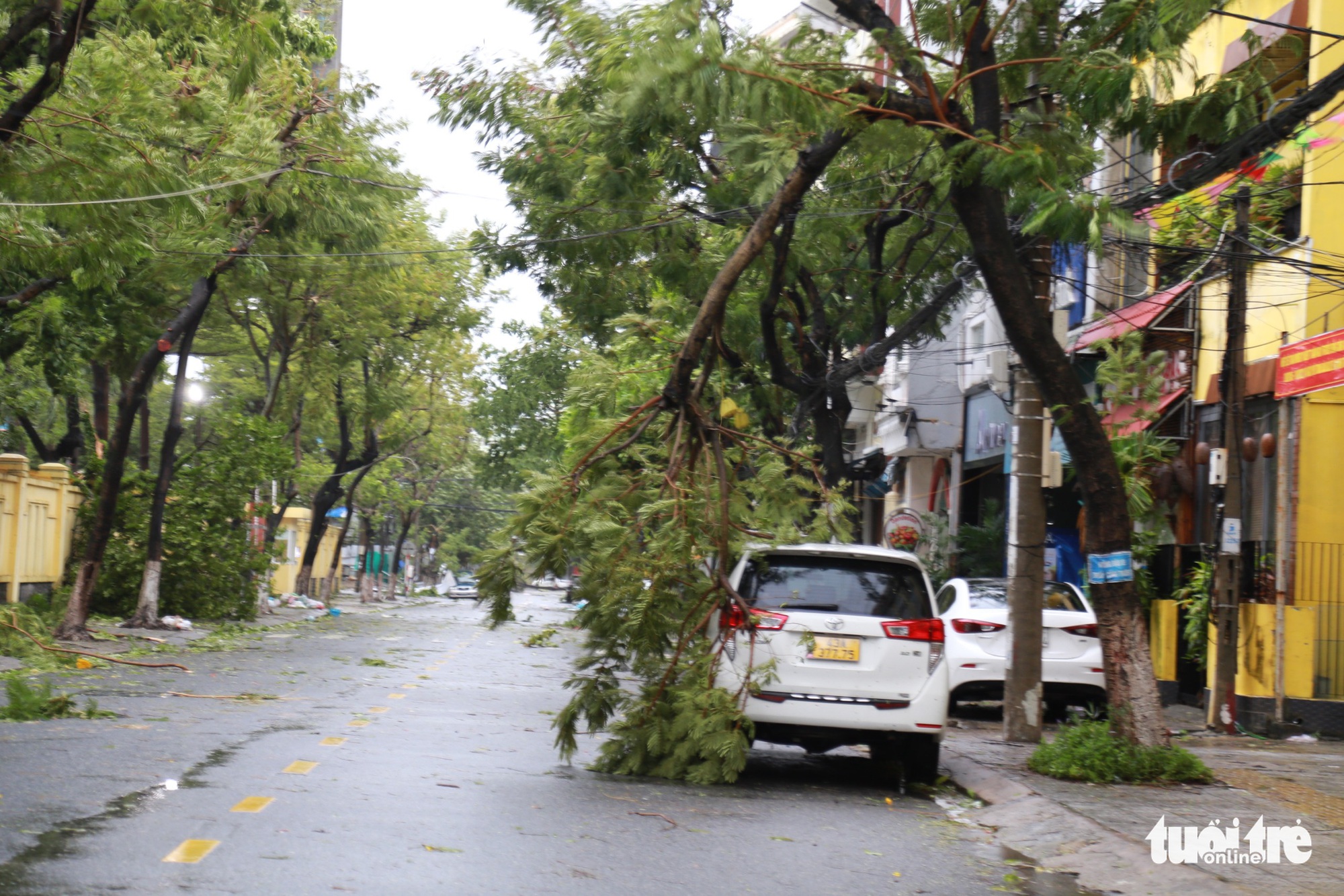 Tường trình bão số 4: Tâm bão 'ôm trọn' đất liền Đà Nẵng - Quảng Nam, bão suy yếu thành áp thấp- Ảnh 2.