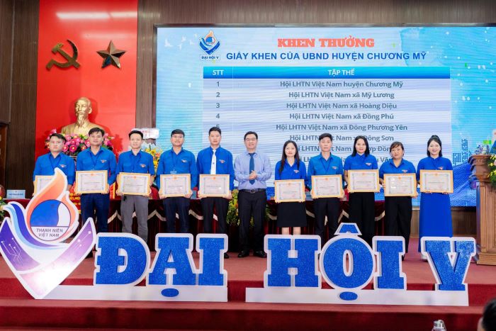 Đại hội đại biểu Hội Liên hiệp Thanh niên Việt Nam huyện Chương Mỹ lần thứ V thành công tốt đẹp- Ảnh 7.