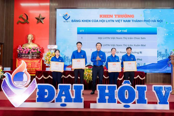 Đại hội đại biểu Hội Liên hiệp Thanh niên Việt Nam huyện Chương Mỹ lần thứ V thành công tốt đẹp- Ảnh 6.