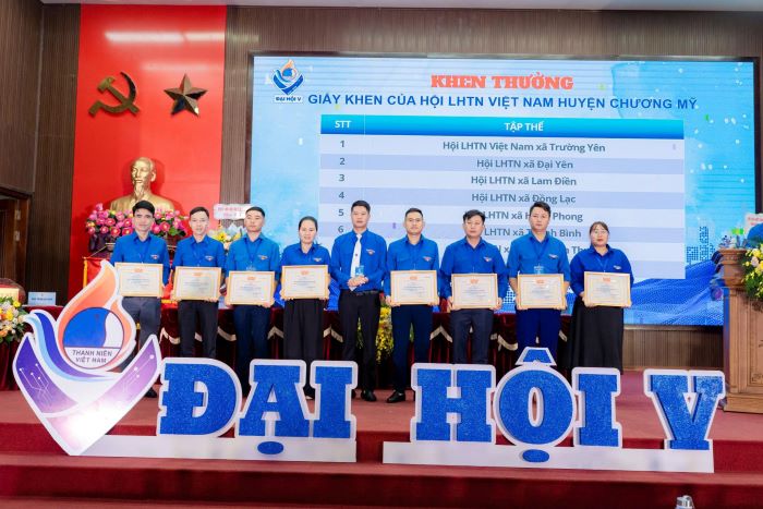 Đại hội đại biểu Hội Liên hiệp Thanh niên Việt Nam huyện Chương Mỹ lần thứ V thành công tốt đẹp- Ảnh 9.