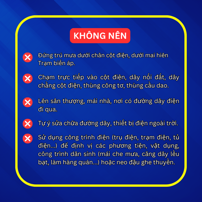 EVNHANOI khuyến cáo người dân sử dụng điện an toàn trong mưa bão- Ảnh 4.