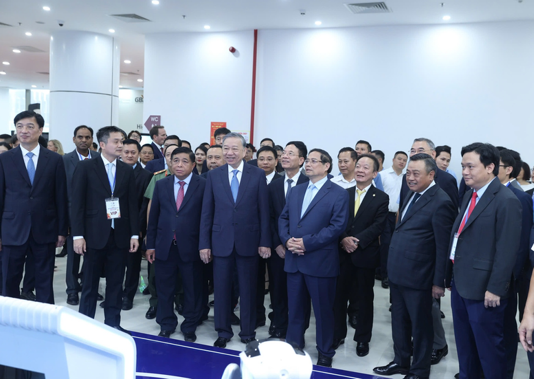 Tổng Bí thư Tô Lâm dự Lễ hưởng ứng Ngày hội Đổi mới sáng tạo quốc gia 2025- Ảnh 1.