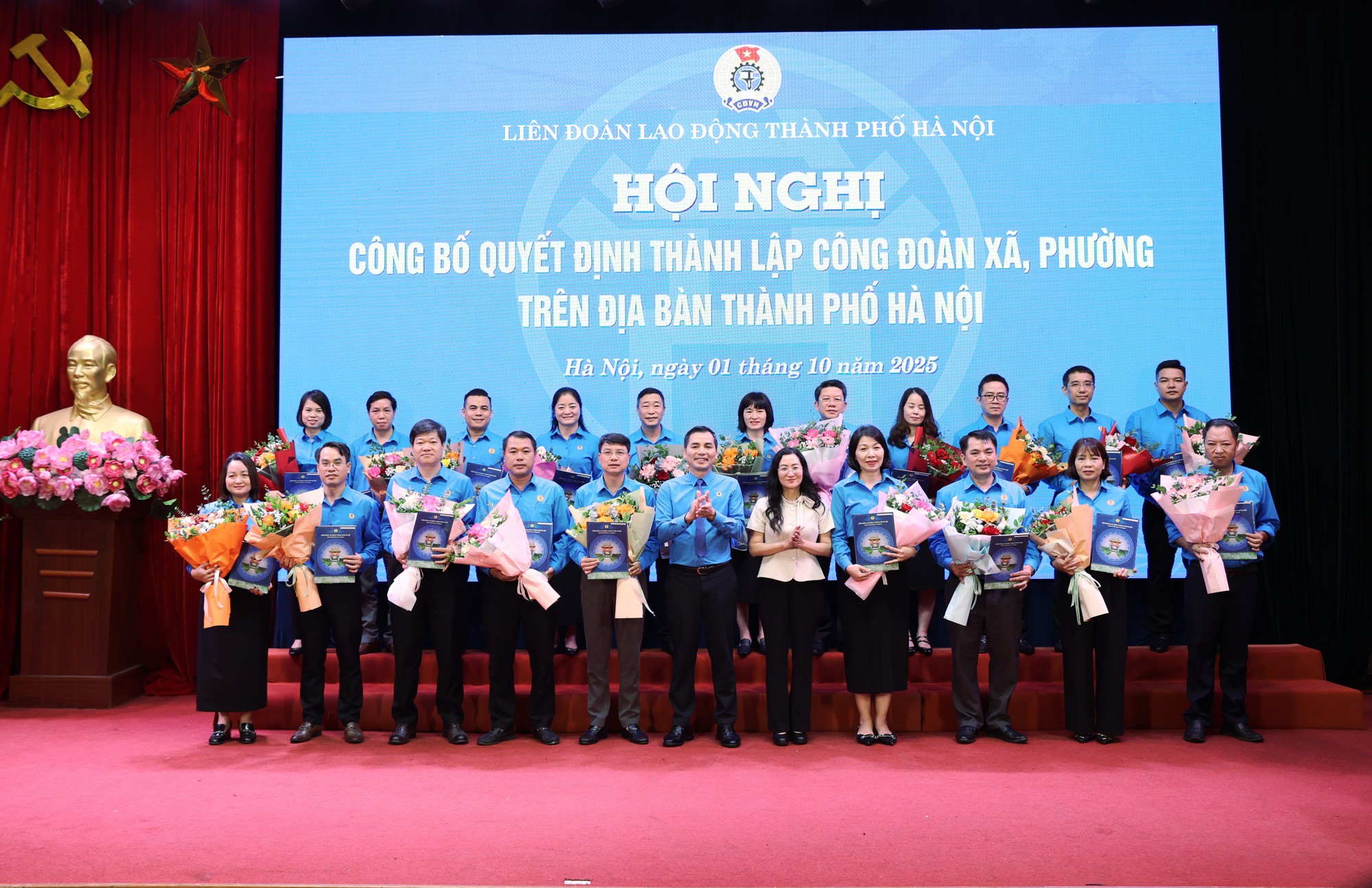 Hà Nội công bố Quyết định thành lập 84 Công đoàn xã, phường- Ảnh 1.