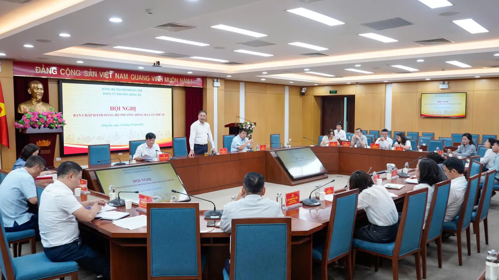 Phường Đống Đa quyết tâm thực hiện thắng lợi Nghị quyết Đại hội lần thứ Nhất- Ảnh 1.