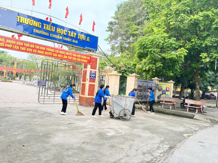 Phường Tây Tựu ra quân "Ngày Chủ nhật xanh”- Ảnh 3.