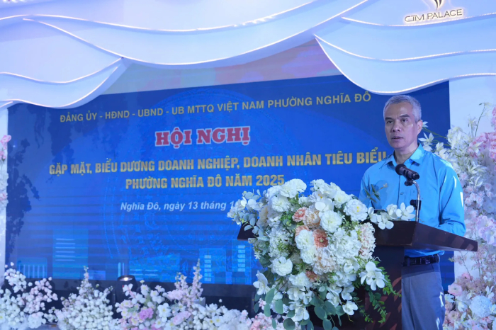 Phường Nghĩa Đô biểu dương doanh nghiệp, doanh nhân tiêu biểu năm 2025- Ảnh 1.