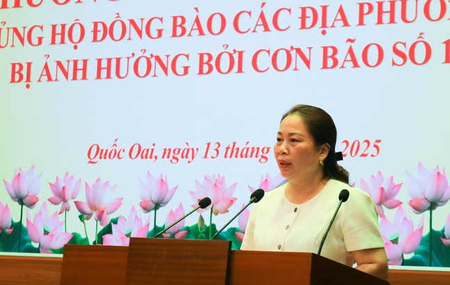 Quốc Oai: Lan tỏa tinh thần nhân ái từ lễ phát động ủng hộ đồng bào vùng bão- Ảnh 2.