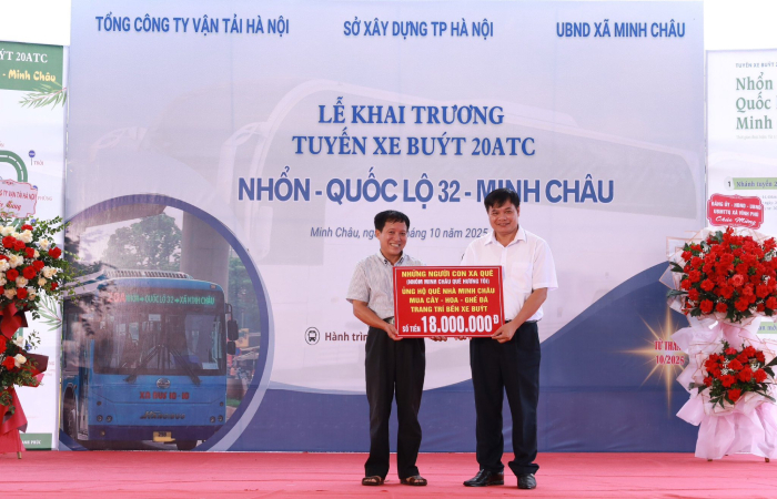 Khai trương tuyến xe Buýt 20ATC kết nối xã đảo Minh Châu với Trung tâm thủ đô Hà Nội- Ảnh 2.