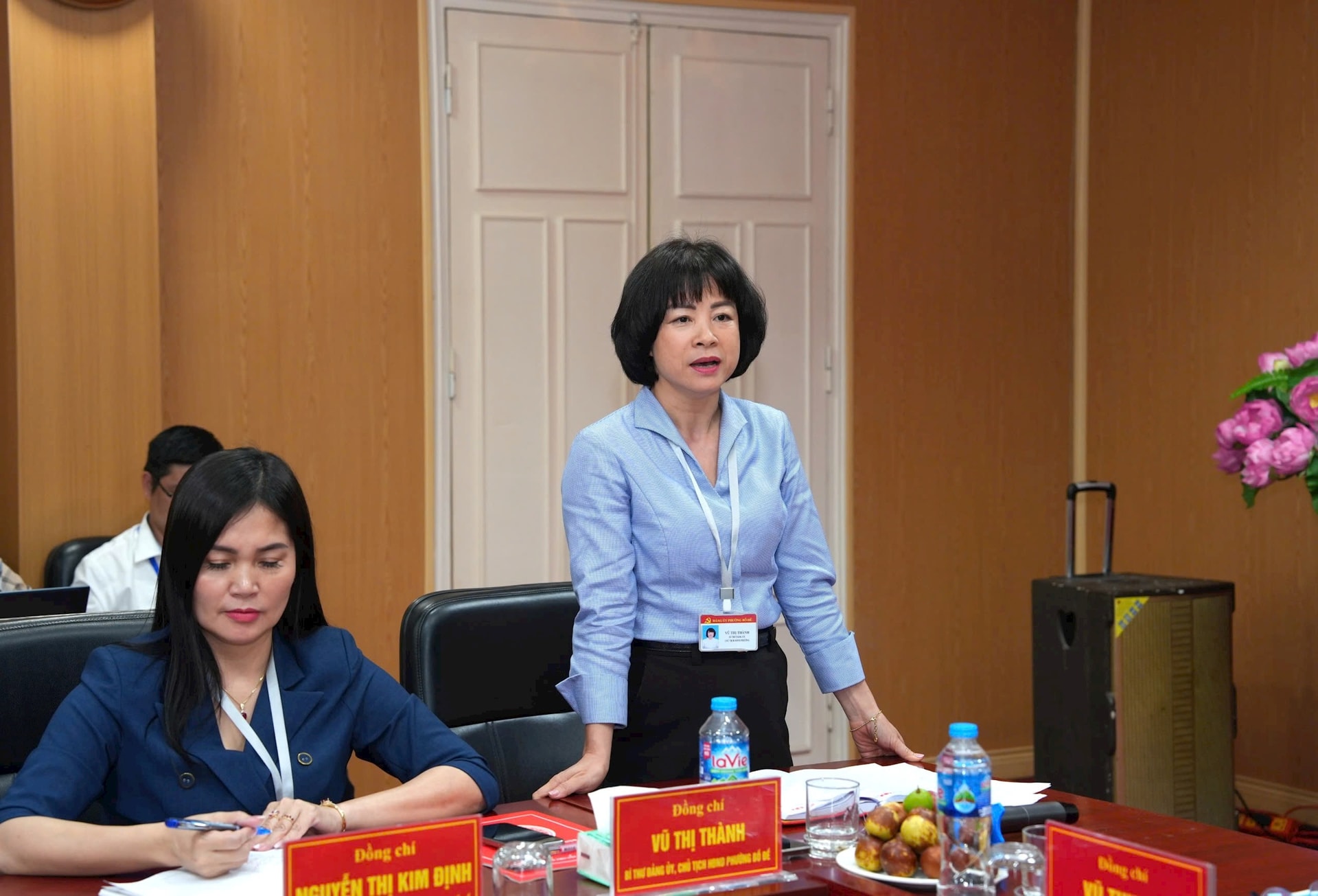 Phó Chủ tịch UBND Thành phố Vũ Thu Hà làm việc với phường Bồ Đề về kết quả triển khai mô hình chính quyền địa phương hai cấp- Ảnh 4.