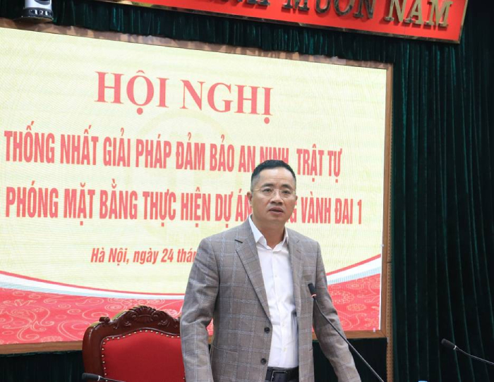 Công an Thành phố triển khai bảo đảm an ninh phục vụ giải phóng mặt bằng Dự án đường Vành đai 1- Ảnh 4.