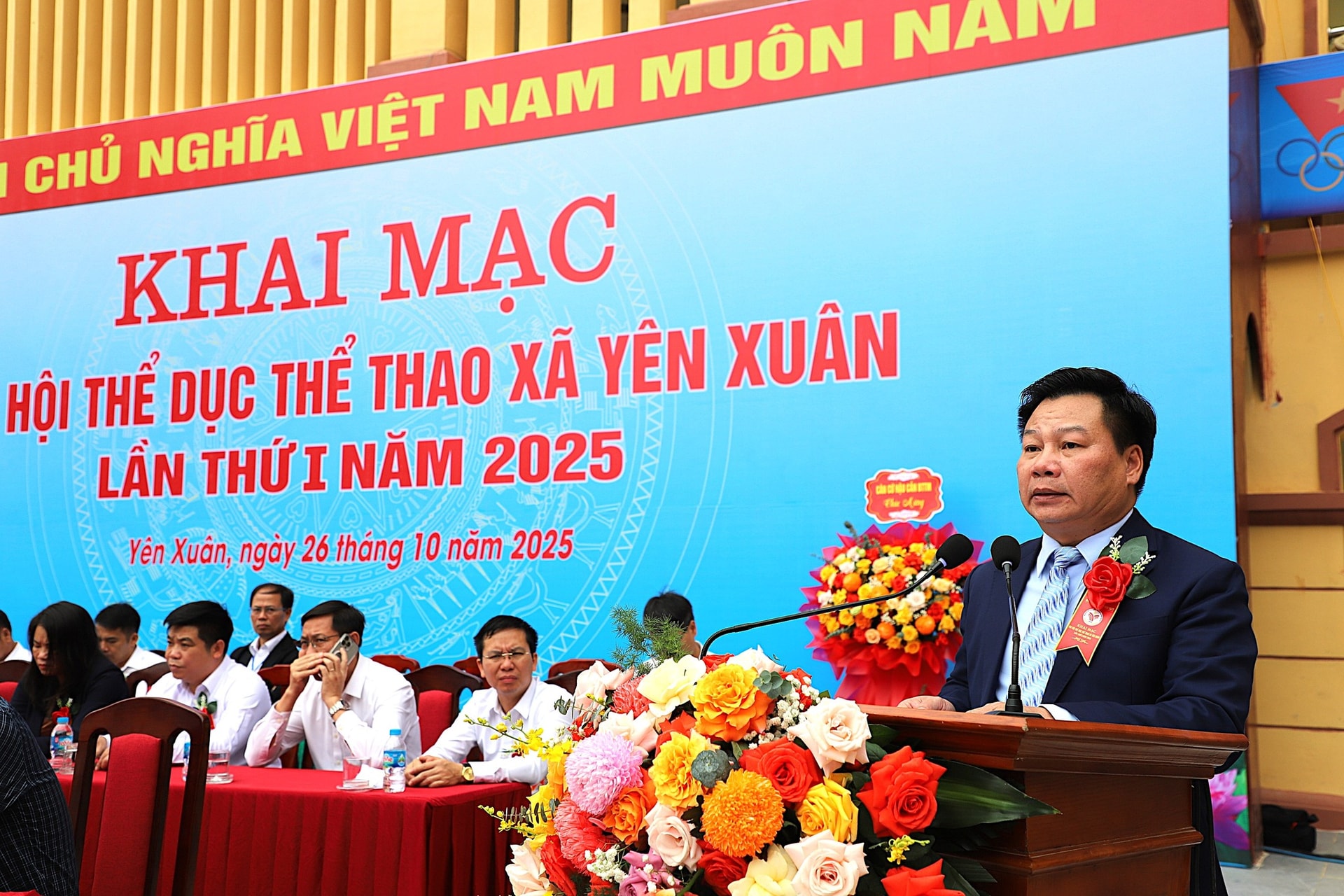 Tưng bừng khai mạc Đại hội thể dục - thể thao xã Yên Xuân lần thứ I- Ảnh 3.