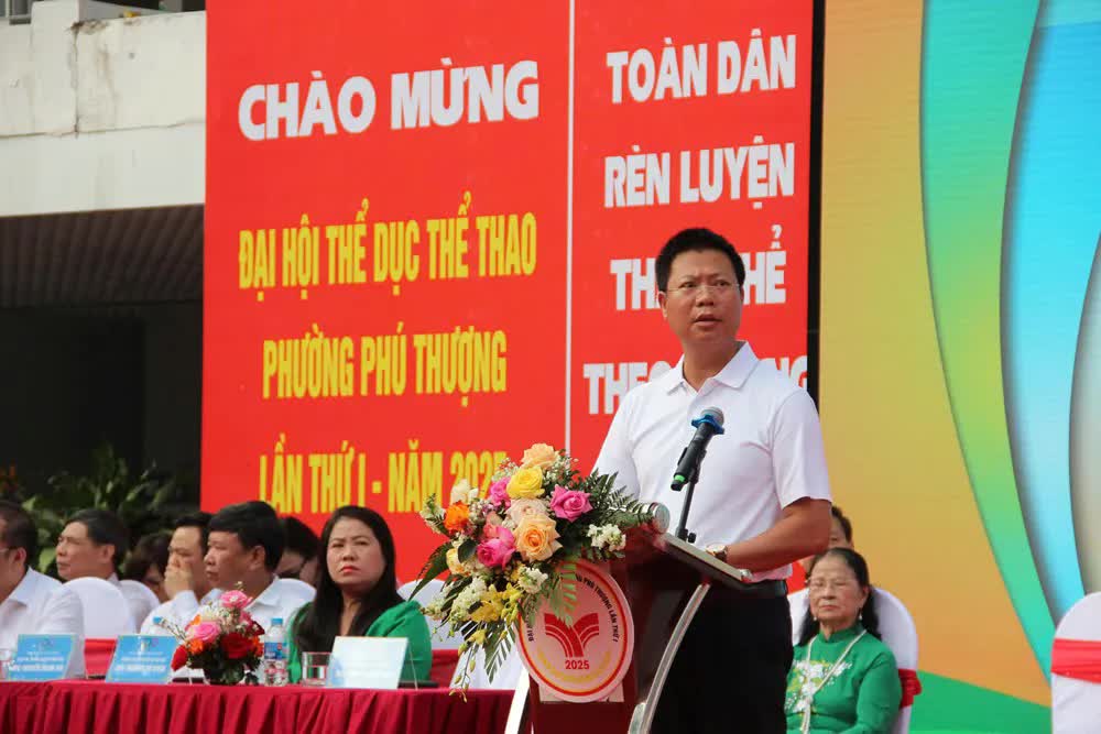 Phường Phú Thượng khai mạc Đại hội Thể dục thể thao lần thứ Nhất năm 2025- Ảnh 3.