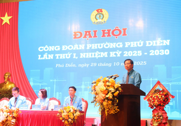 Phu Dien Wards fackförenings första kongress - Foto 2. Đại hội Công đoàn phường Phú Diễn lần thứ I- Ảnh 2.