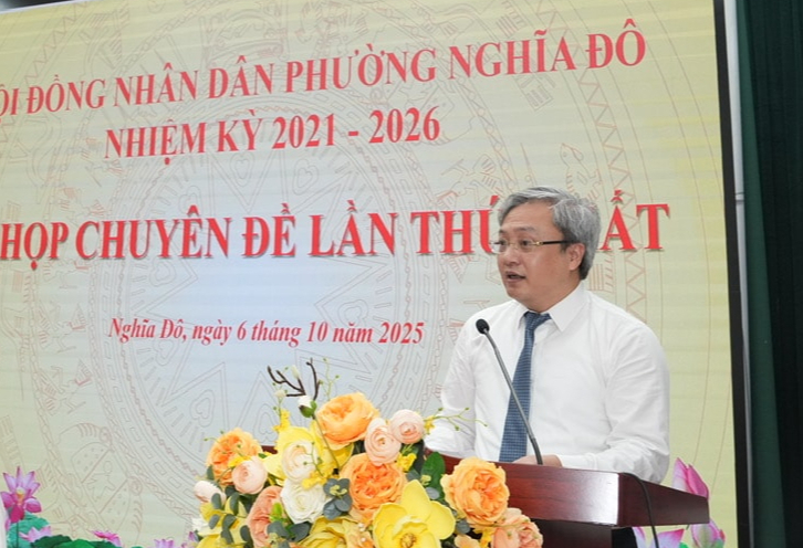 Đồng chí Đỗ Việt Hưng giữ chức Chủ tịch UBND phường Nghĩa Đô- Ảnh 4.
