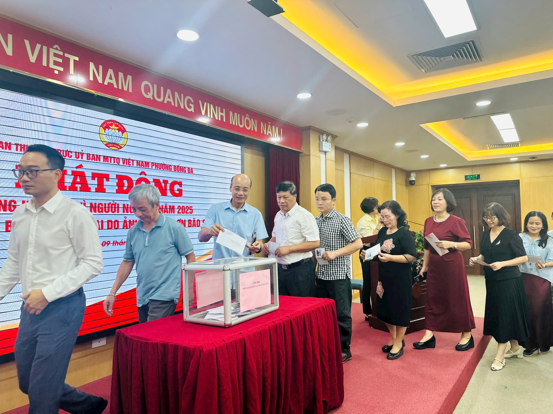 Phường Đống Đa phát động hỗ trợ đồng bào bị thiệt hại, ảnh hưởng bởi thiên tai- Ảnh 1.