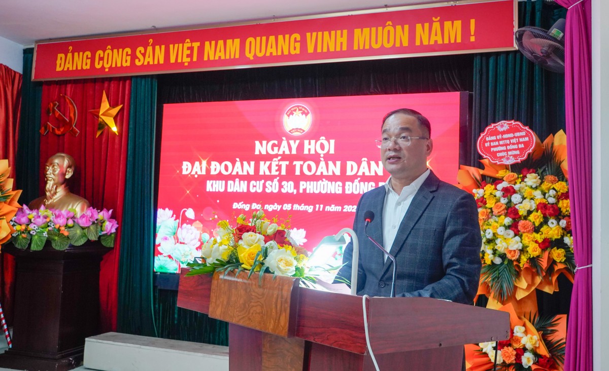 Sôi nổi những Ngày hội Đại đoàn kết toàn dân tộc trên địa bàn phường Đống Đa- Ảnh 2.