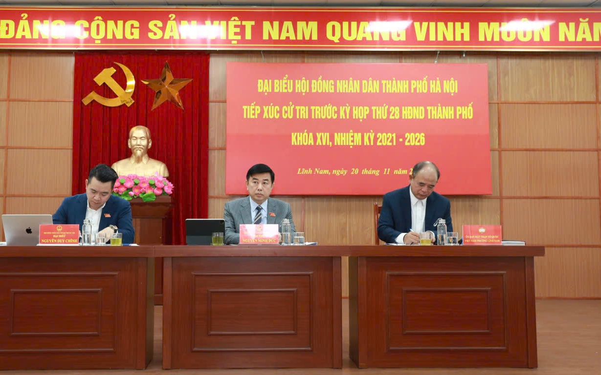 Đại biểu HĐND Thành phố, tổ số 8, tiếp xúc cử tri 7 phường trước kỳ họp thứ 28