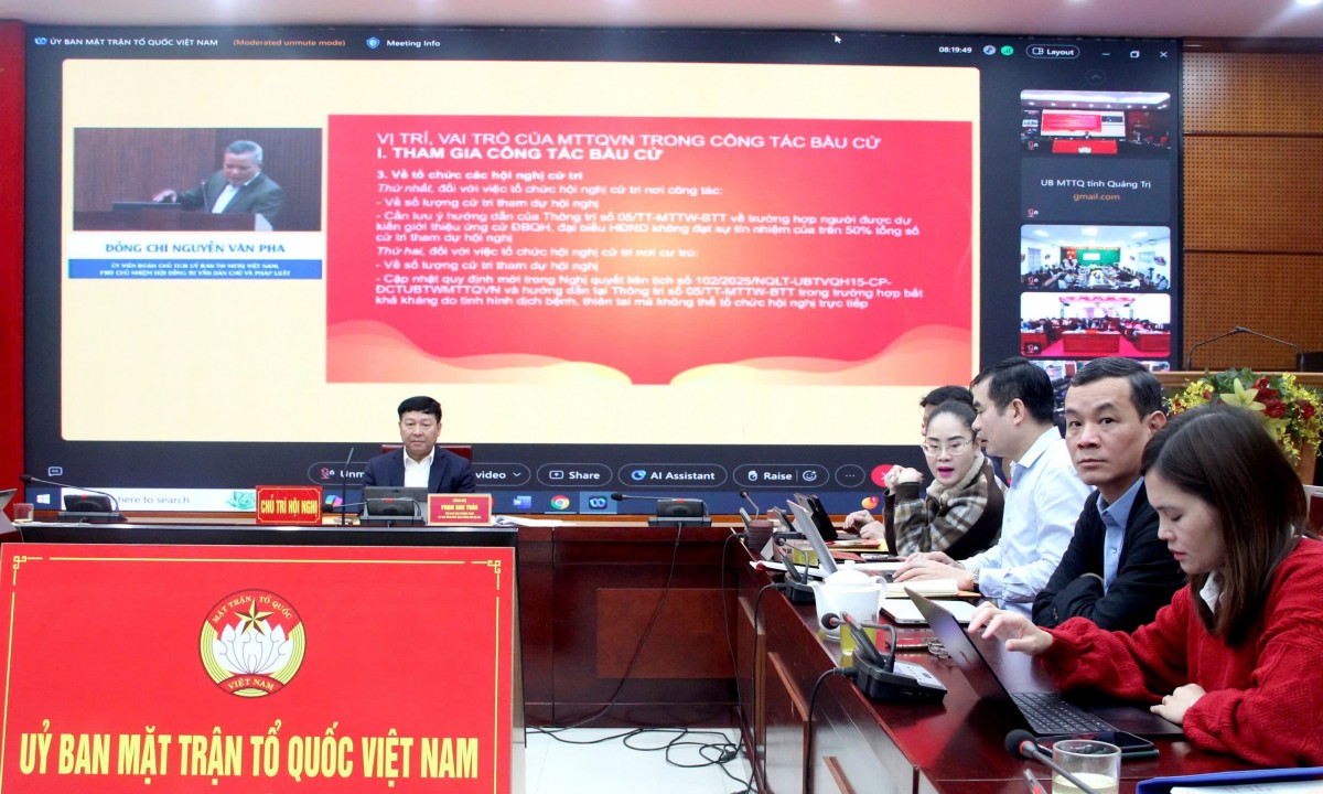 Hệ thống Mặt trận tập huấn công tác bầu cử đại biểu Quốc hội khóa XVI và đại biểu HĐND các cấp- Ảnh 2.