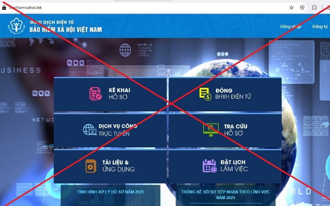 Cảnh giác các trang web giả mạo Bảo hiểm xã hội Việt Nam
