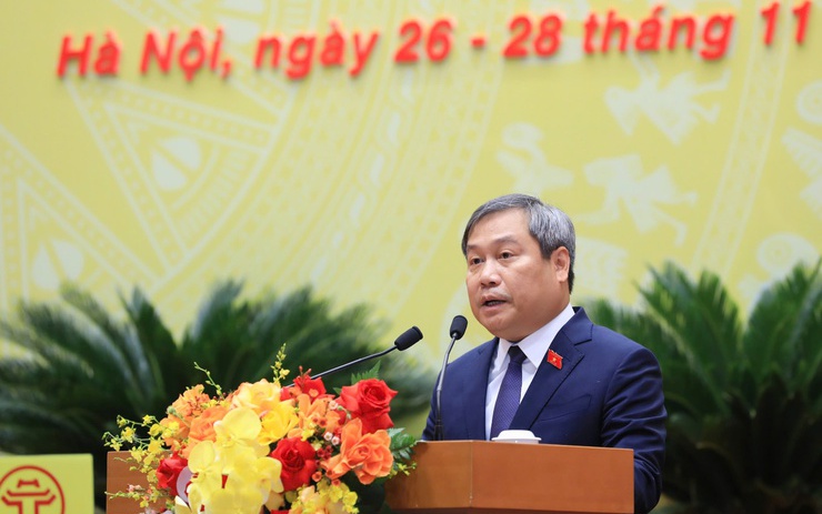 Đồng chí Vũ Đại Thắng, Ủy viên Ban Chấp hành Trung ương Đảng, Phó Bí thư Thành ủy, Chủ tịch UBND thành phố Hà Nội 