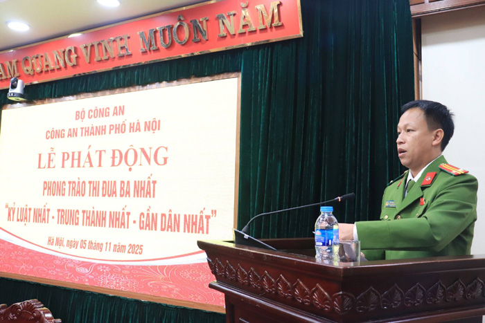 Công an Thành phố phát động phong trào thi đua đặc biệt “Ba nhất: Kỷ luật nhất - Trung thành nhất - Gần dân nhất”- Ảnh 2.