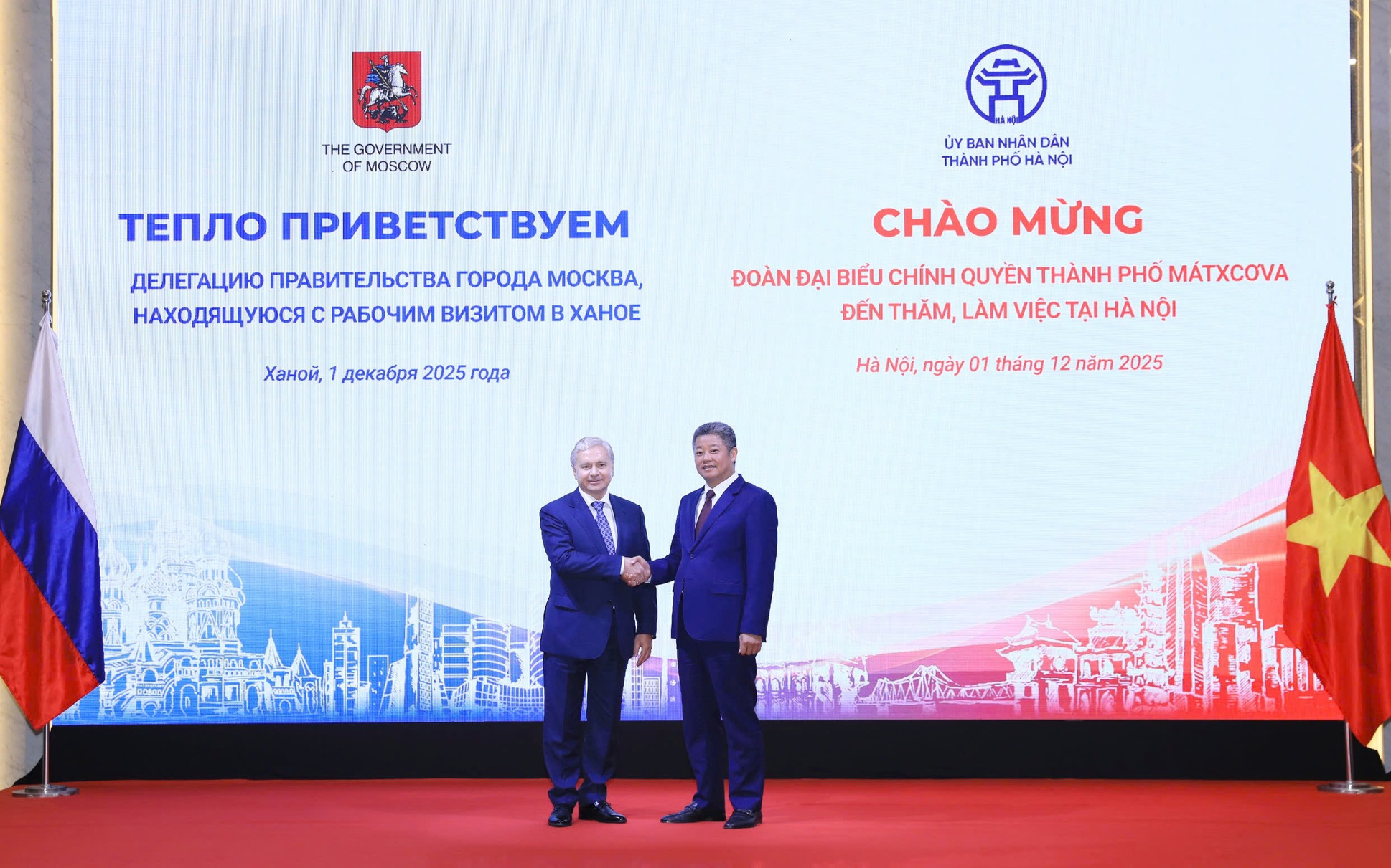 Làm sâu sắc hơn quan hệ hợp tác giữa Hà Nội  và Mátxcơva