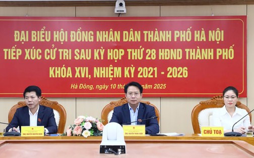 Tổ đại biểu số 10 HĐND Thành phố tiếp xúc cử tri sau kỳ họp thứ 28 HĐND Thành phố khóa XVI, nhiệm kỳ 2021-2026