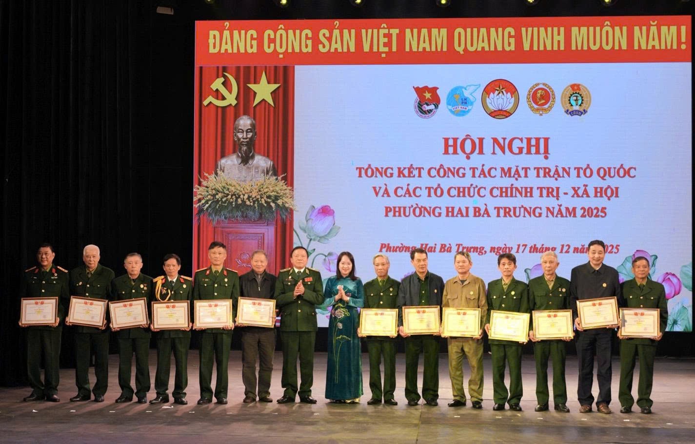 Phường Hai Bà Trưng tổng kết công tác Mặt trận, phát động phong trào thi đua năm 2025- Ảnh 1.