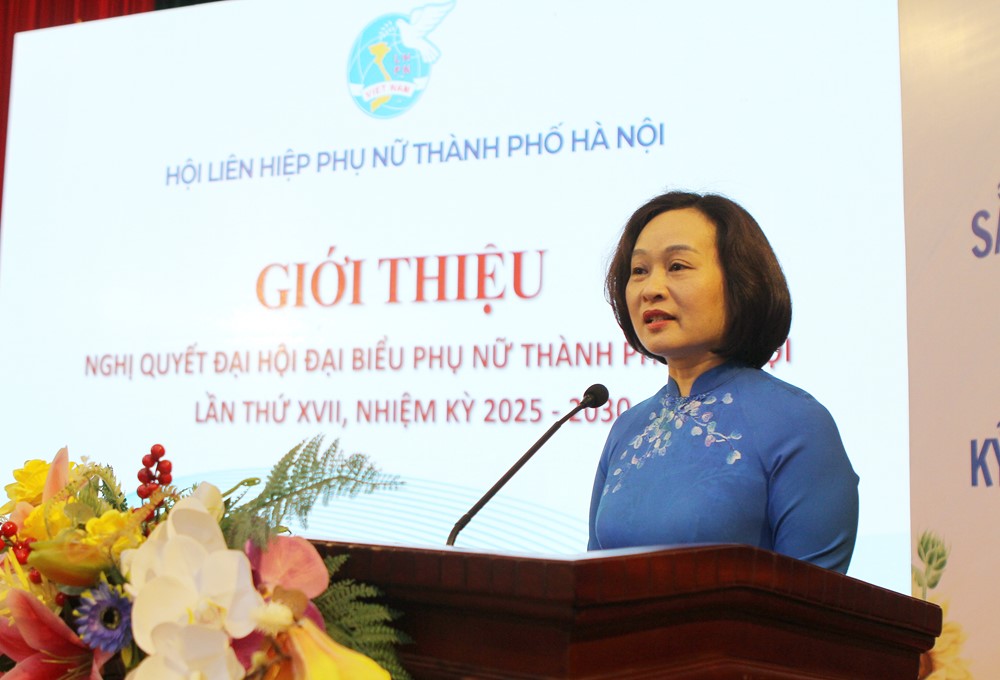 Phụ nữ Thủ đô: Đổi mới, sáng tạo, đưa Nghị quyết Đại hội vào cuộc sống- Ảnh 1.