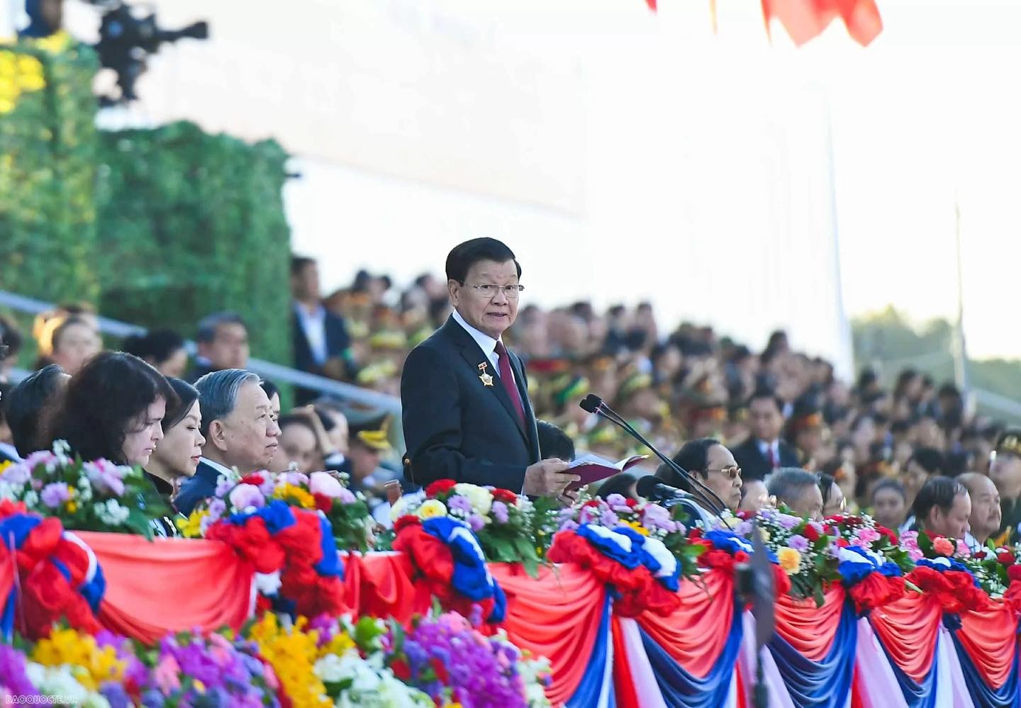 Kỷ niệm trọng thể 50 năm Quốc khánh nước Cộng hòa Dân chủ Nhân dân Lào- Ảnh 2.