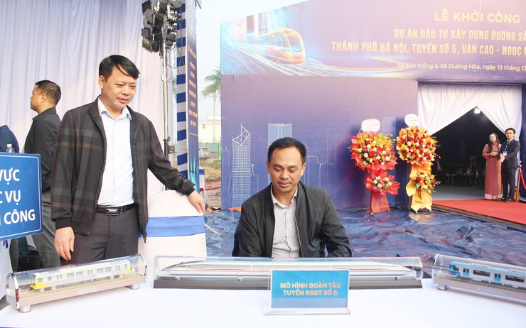 Hanoi breaks ground on metro Line 5 connecting western corridor to city- Ảnh 3.