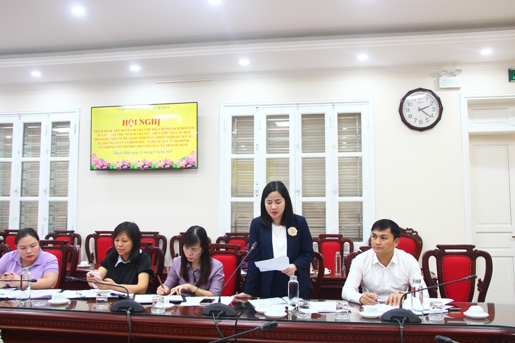 Xã Thạch Thất tổ chức hội nghị thẩm định, xét duyệt hồ sơ chế độ, chính sách theo Nghị quyết 07/2025/NQ-CP- Ảnh 2.