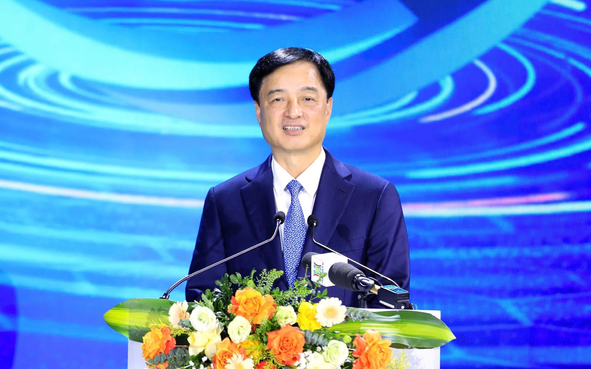 Bí thư Thành ủy Hà Nội Nguyễn Duy Ngọc phát biểu tại Hội nghị