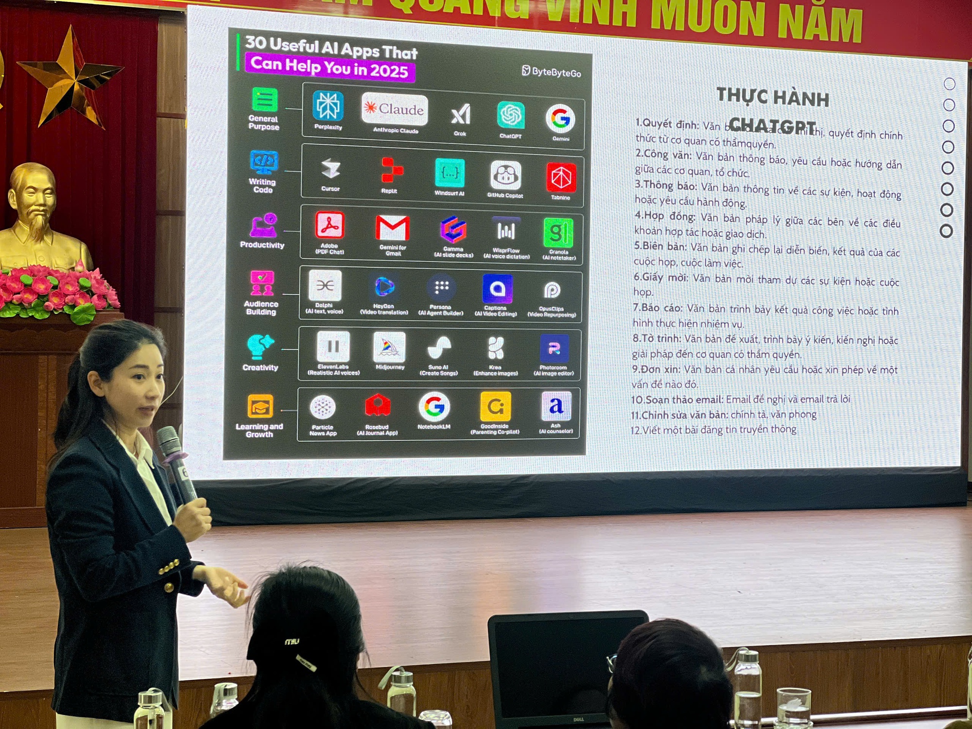 Phường Lĩnh Nam tổ chức tập huấn trang bị kiến thức kỹ năng sử dụng trí tuệ nhân tạo (AI) trong các lĩnh vực công tác của phường- Ảnh 4.