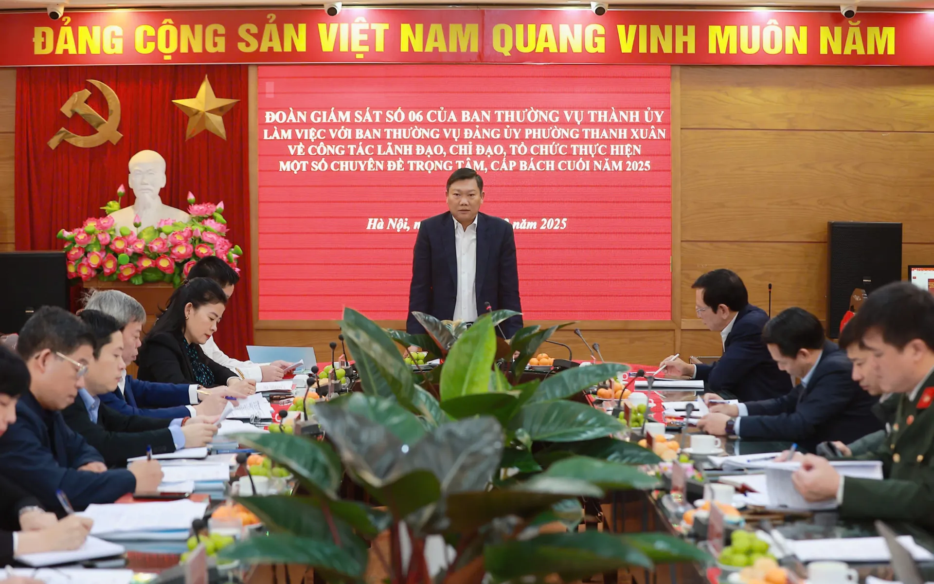 Quang cảnh buổi giám sát.