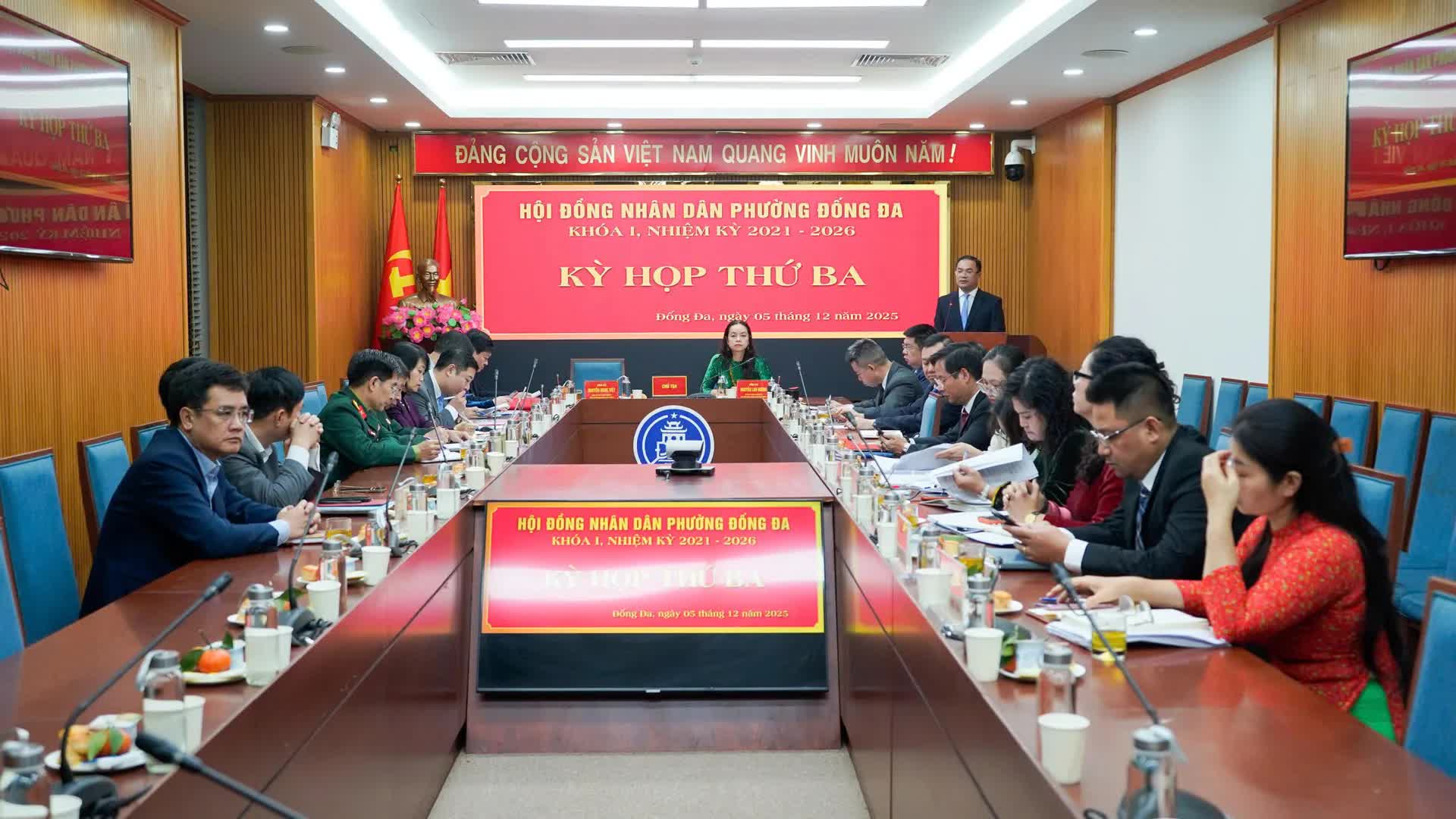 HĐND phường Đống Đa: Xem xét nhiều nội dung quan trọng tạo tiền đề cho năm 2026- Ảnh 1.