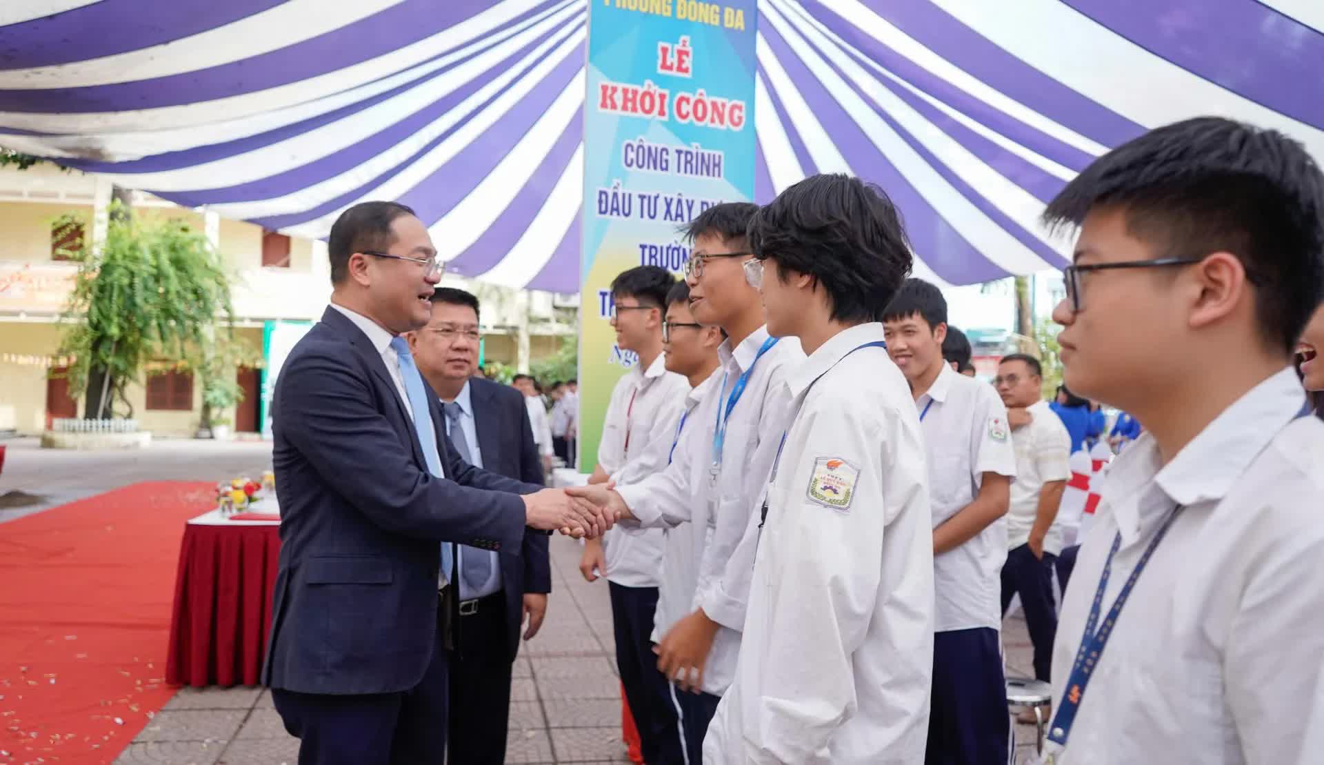 Phường Đống Đa khởi công xây dựng công trình Trường THPT Lê Quý Đôn- Ảnh 2.