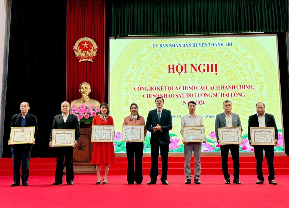 Thanh Trì: Chỉ số CCHC của các phòng chuyên môn, xã, thị trấn đều đạt trên 90%- Ảnh 5.