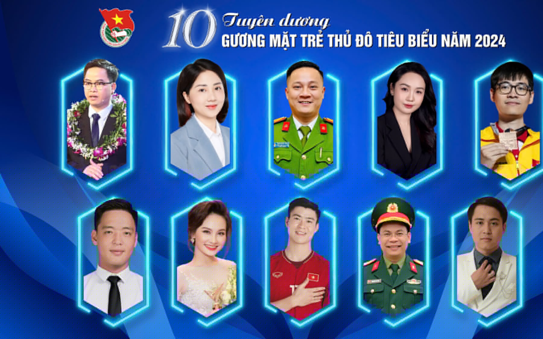 10 gương mặt trẻ Thủ đô tiêu biểu năm 2024