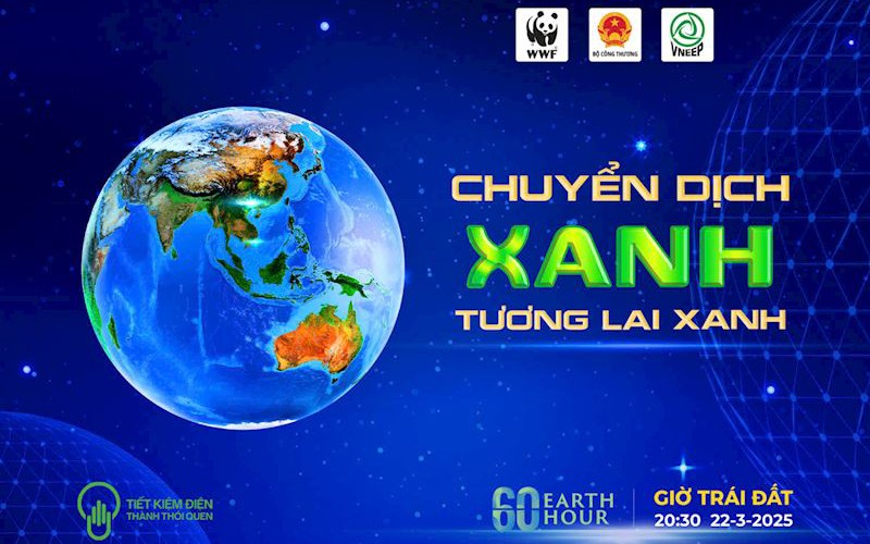 Chiến dịch Giờ Trái Đất 2025 lan tỏa thông điệp “Chuyển dịch xanh - Tương lai xanh”