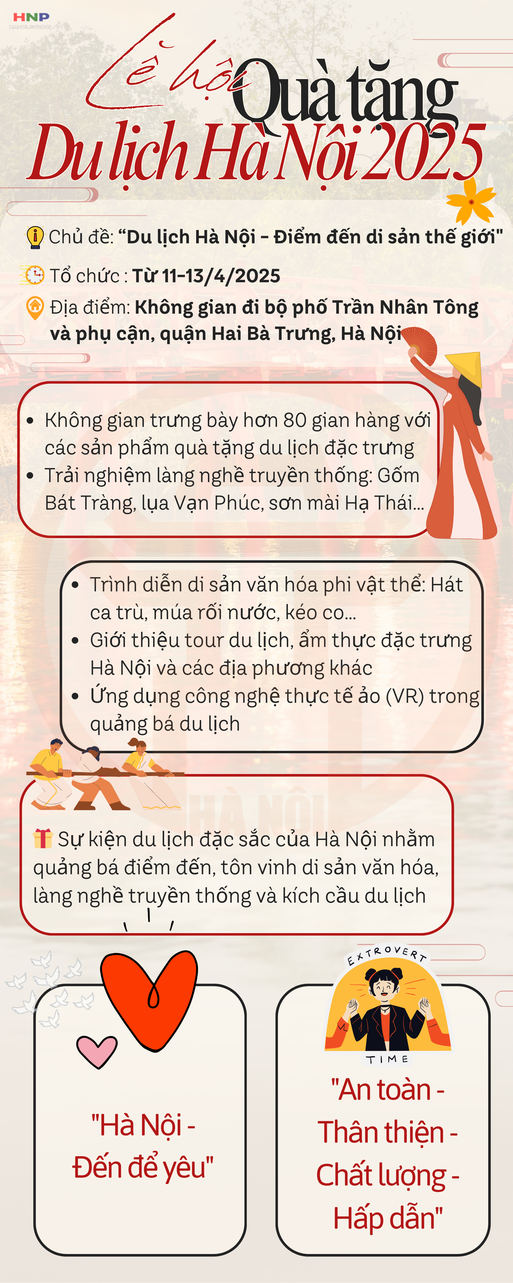 Lễ hội Quà tặng Du lịch Hà Nội năm 2025 sẽ tổ chức từ ngày 11 - 13/4- Ảnh 1.