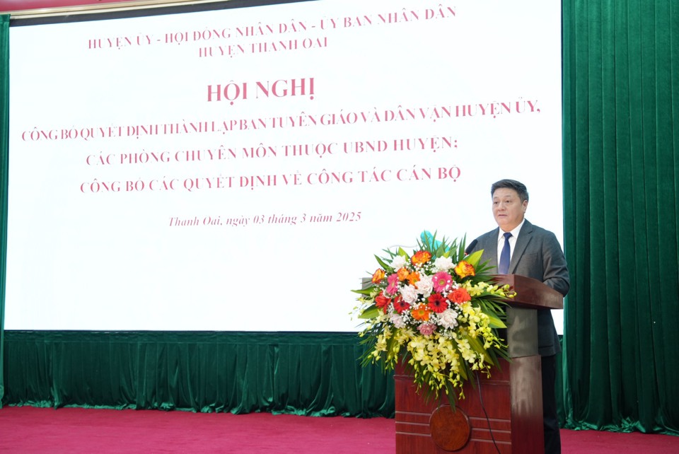 Huyện Thanh Oai: Bổ nhiệm lãnh đạo các phòng chuyên môn sau sắp xếp bộ máy- Ảnh 4.