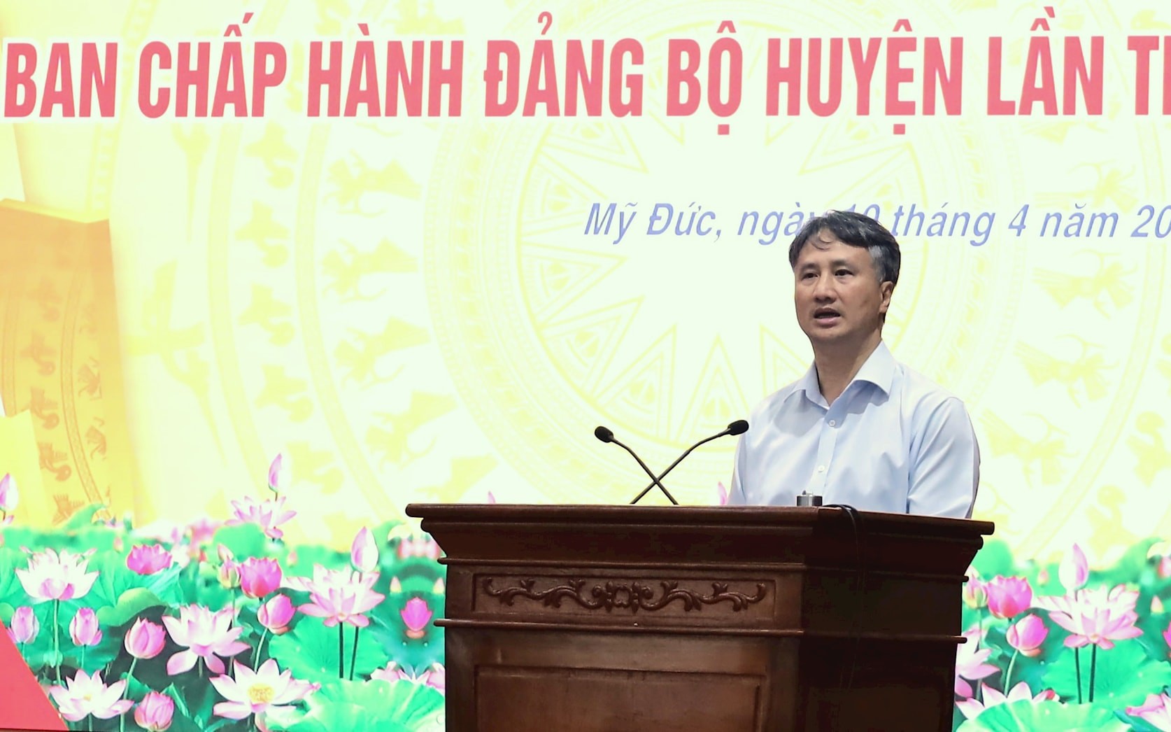 Bí thư Huyện ủy Mỹ Đức Nguyễn Anh Dũng kết luận chỉ đạo Hội nghị