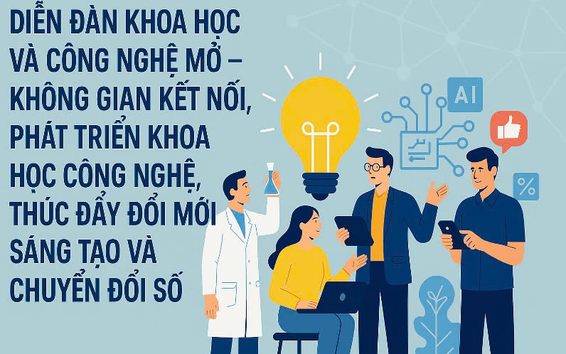 Diễn đàn được thiết kế như một “không gian mở” - nơi mọi cá nhân và tổ chức có thể chủ động đề xuất các ý tưởng, sáng kiến liên quan đến các lĩnh vực khoa học, công nghệ, đổi mới sáng tạo và chuyển đổi số