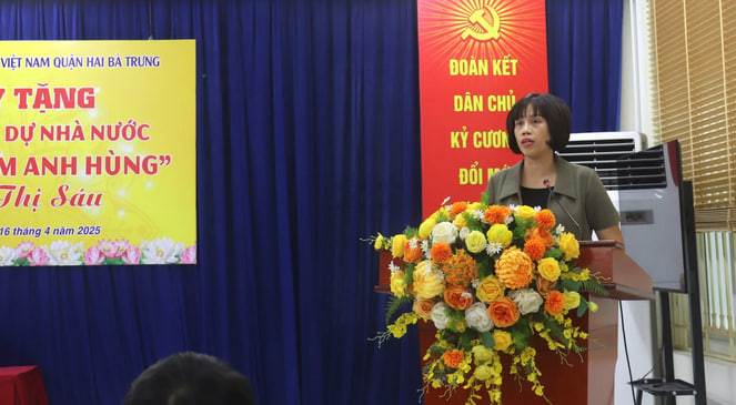 Quận Hai Bà Trưng long trọng tổ chức Lễ truy tặng danh hiệu "Bà mẹ Việt Nam anh hùng"- Ảnh 2.