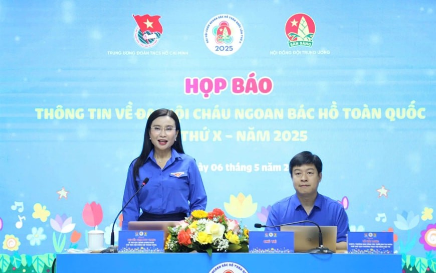 Bí thư Trung ương Đoàn, Chủ tịch Hội đồng Đội Trung ương Nguyễn Phạm Duy Trang phát biểu