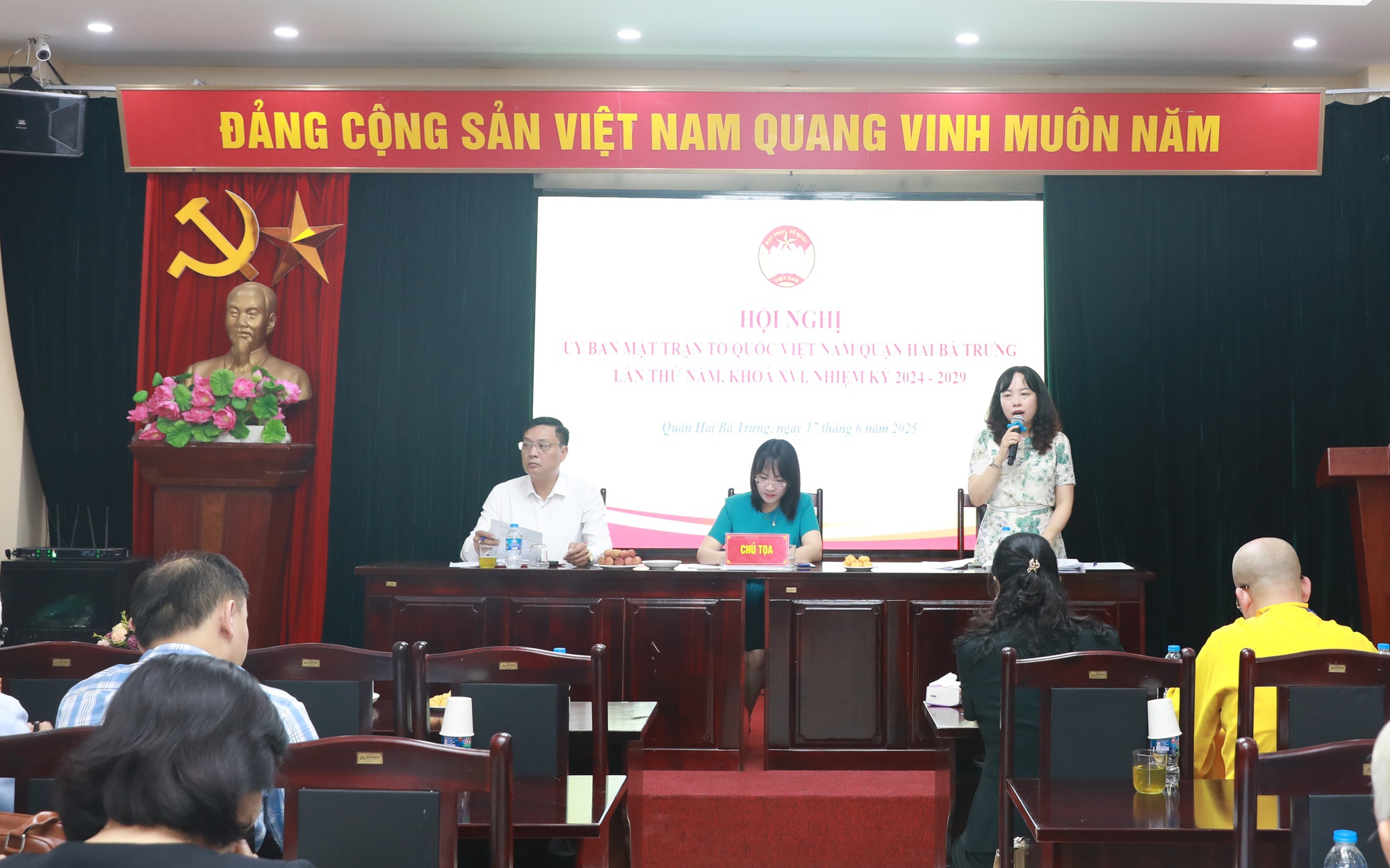 Hội nghị lần thứ Năm, khóa XVI, nhiệm kỳ 2024-2029, Ủy ban MTTQ Việt Nam quận Hai Bà Trưng